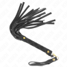 Kink - Mini Fouet Daim Noir 30 Cm